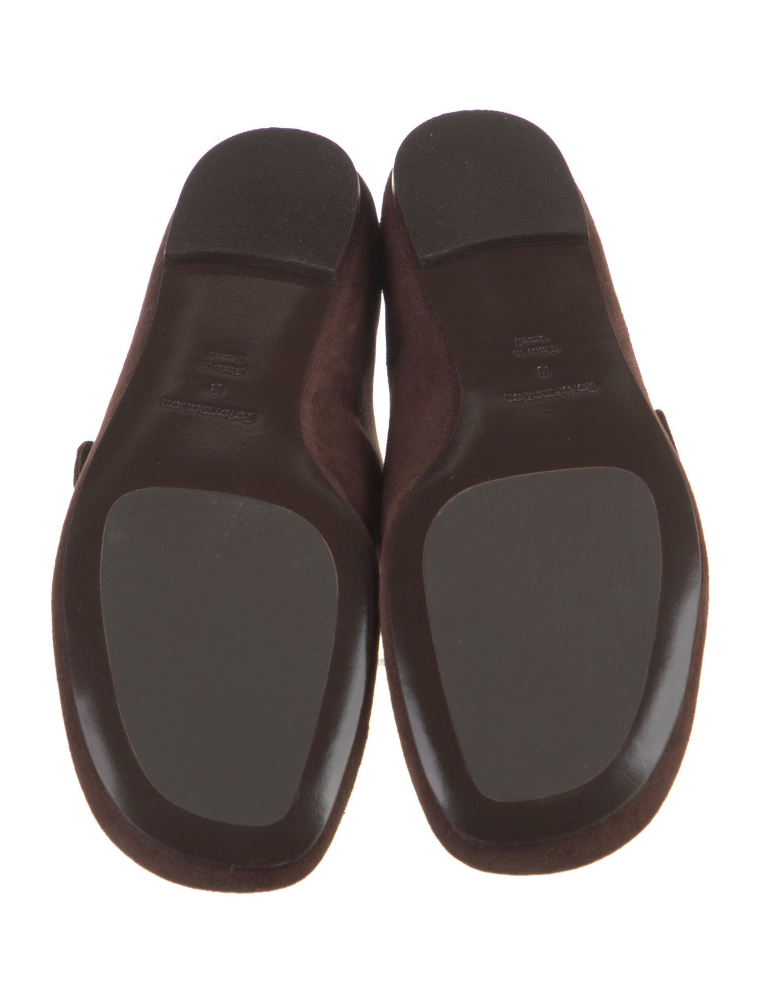 Reformation Suede Mary Jane Flats